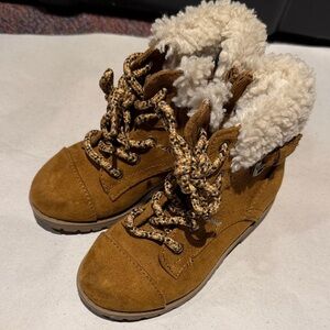 Crown Vintage warm Cozy Brown Kids Boots